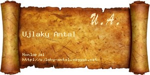Ujlaky Antal névjegykártya